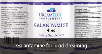 Galantamine for lucid dreaming