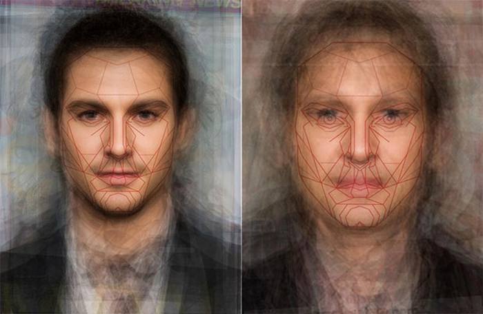 Bill Lytton's Imagine Averaging of Male Celebrities with Marquardt Mask Overlay
