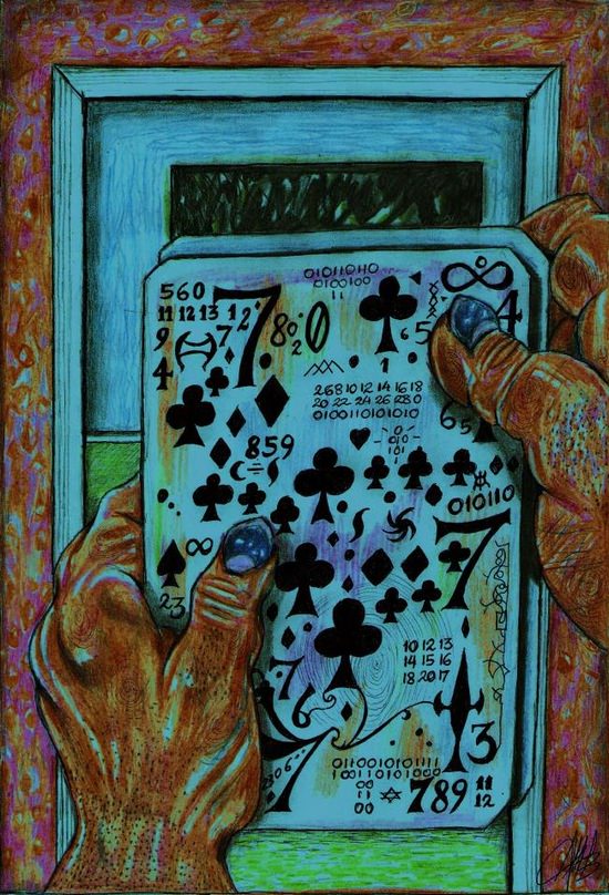 Seven of Clubs by Arlindo Batista