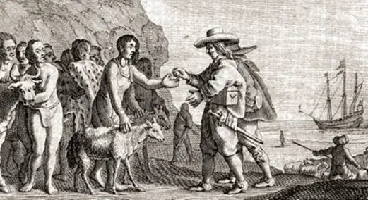 dutch bartering with san tribe