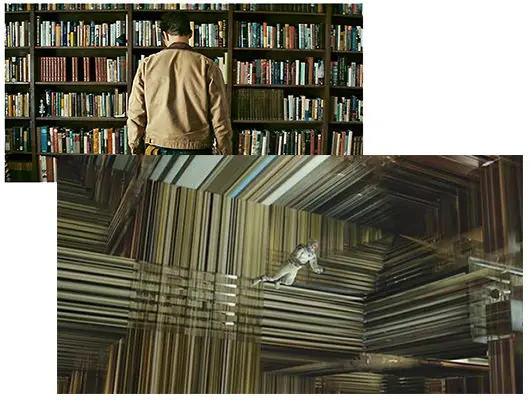 The Interstellar Bookcase in Three and Five Dimensions